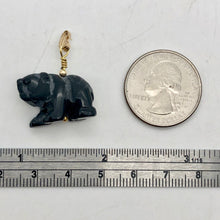 Load image into Gallery viewer, Adorable! Carved Onyx Panda with 14Kgf Pendant 509292HMG - PremiumBead Alternate Image 6