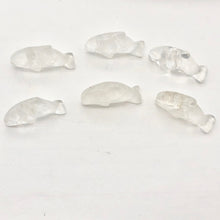 Load image into Gallery viewer, Adorable Quartz Dolphin Figurine Worry-stone | 25x11x8mm | Clear - PremiumBead Alternate Image 6