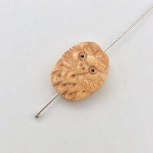 Load image into Gallery viewer, Pair of Wise Owl Carved Beads | 2 Beads | 16x13x5mm | 8625 - PremiumBead Alternate Image 5