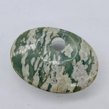 Load image into Gallery viewer, Harmony Stone Oval Centerpiece Bead - Ice Green | 63x45x8mm | 1 Bead |

