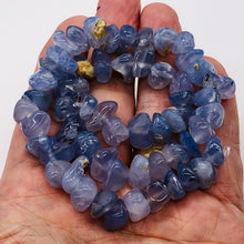 Load image into Gallery viewer, Oregon Holly Blue Chalcedony Agate 77 Grams Nugget| 15X11X4 16x9x8 |Blue|59 Bead