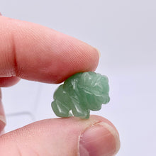 Load image into Gallery viewer, 2 Aventurine Hand Carved Bison / Buffalo Beads | 22x14.5x9mm | Green - PremiumBead Alternate Image 5