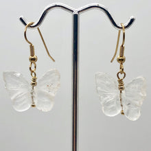 Load image into Gallery viewer, Quartz Butterfly 14Kgf Gold Earrings | Semi Precious Stone Jewelry | - PremiumBead Alternate Image 6