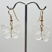 Load image into Gallery viewer, Quartz Butterfly 14Kgf Gold Earrings | Semi Precious Stone Jewelry | - PremiumBead Alternate Image 6