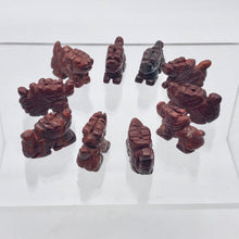 Load image into Gallery viewer, 2 Brecciated Jasper Hand Carved Winged Dragon Beads | 22x13.5x8mm | Red - PremiumBead Alternate Image 10
