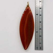 Load image into Gallery viewer, Sardonyx 14K Gold Filled Marquis Briolette | 2 3/4" Long | Red | 1 Pendant