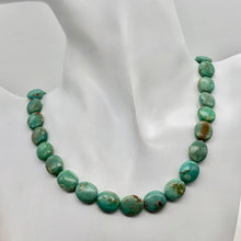 Load image into Gallery viewer, Natural Turquoise 12x10mm Oval Bead Strand 102175