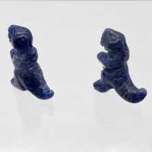 Load image into Gallery viewer, T-Rex Dinosaur 2 Sodalite Tyrannosaurus Rex Beads | 20x18.5x8mm | Blue w/ White - PremiumBead Alternate Image 8