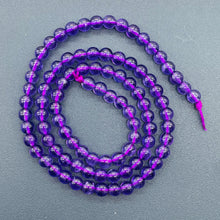 Load image into Gallery viewer, Royal Natural 4mm Amethyst Round Bead Strand 109390