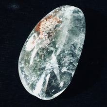 Load image into Gallery viewer, Lodalite Quartz Oval Pendant Figurine Bead | Clear Included|1 Bead| 35x20x13 mm|