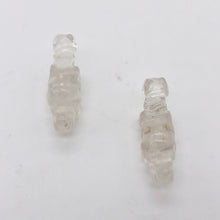 Load image into Gallery viewer, Dinosaur 2 Carved Quartz Diplodocus Beads | 25x11.5x7.5mm | Clear - PremiumBead Alternate Image 9