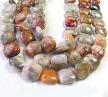 Load image into Gallery viewer, Wild Crazy Lace Agate Square Coin Bead Strand 109225 - PremiumBead Primary Image 1