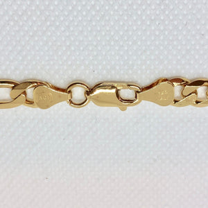 Italian Vermeil 6.5mm Figaro Chain 18" Necklace (26 Grams) 10023A - PremiumBead Alternate Image 3