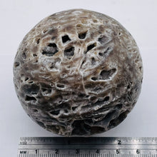 Load image into Gallery viewer, Sphalerite Jasper Meditation Scry Sphere Round | 2 1/2" |Brown/White| 1 Sphere |