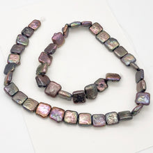 Load image into Gallery viewer, Rare Peacock Bronze Square Coin FW Pearl Strand 109454