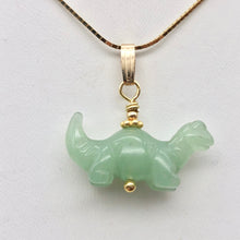 Load image into Gallery viewer, Aventurine Diplodocus Dinosaur Pendant Necklace|Semi Precious Stone Jewelry - PremiumBead Alternate Image 4