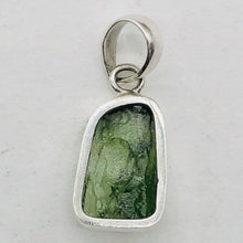 Load image into Gallery viewer, Moldavite Sterling Silver Drop | 1 1/8" Long | Green | 1 Pendant |