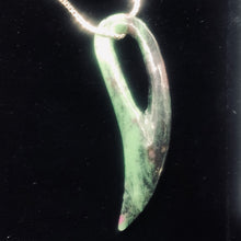 Load image into Gallery viewer, Ruby Zoisite Gemstone Comma Pendant | 94x28x6mm | Green/Red | 1 Pendant |