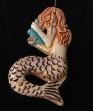Load image into Gallery viewer, Splash Hand Carved Mermaid W/Starfish Centerpiece Bead 10311A - PremiumBead Alternate Image 3