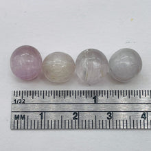 Load image into Gallery viewer, Chatoyant Pale Pink Orchid Faceted Kunzite Beads | 9mm | 4 Beads |