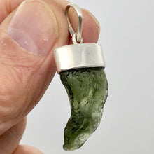 Load image into Gallery viewer, Blue Green Moldavite Pendant 31x18x6mm | 1 5/8" long
