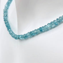 Load image into Gallery viewer, 78.9cts Natural Blue Zircon 4x2.5-3x1.5mm Graduated Faceted Bead Strand 10845 - PremiumBead Primary Image 1