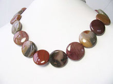 Load image into Gallery viewer, Stunner Imperial Jasper 20mm Coin Bead Strand 110271C - PremiumBead Primary Image 1