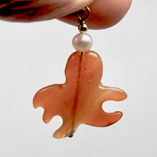 Load image into Gallery viewer, Cartoon Natural Red Carnelian Dangly Octopus 14K Gold Filled Pendant| 1 1/4 " |