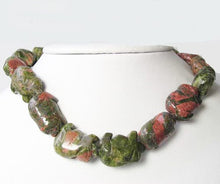 Load image into Gallery viewer, Piggies Hand Carved Unakite Pig Bead Strand | 23x16x11mm | Green with Pink - PremiumBead Primary Image 1