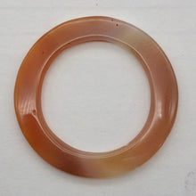 Load image into Gallery viewer, Carnelian Agate Picture Frame Bead | 37x3.5mm | Orange | 23mm opening