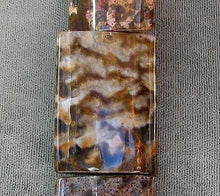 Load image into Gallery viewer, Exotic Tiger Jasper 35x25x5mm Rectangular Pendant Bead 8" Strand | 6 Beads |