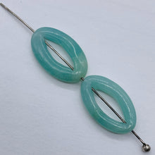 Load image into Gallery viewer, Picture Frame Amazonite 20x12 Oval Bead Strand 109368A