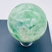 Load image into Gallery viewer, Fluorite Scry Sphere Round | 2 1/4" | Green/Clear | 1 Crystal Sphere |