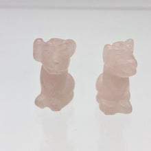 Load image into Gallery viewer, Faithful 2 Rose Quartz Hand Carved Dog Beads | 20x12x10mm | Pink - PremiumBead Alternate Image 7