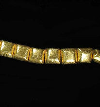 Load image into Gallery viewer, 1 Designer Brushed 22K Vermeil Puffed 8x8mm Square Bead 10342 - PremiumBead Primary Image 1
