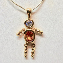 Load image into Gallery viewer, November! Crystal Kid Boy 22K Vermeil Pendant 9926Kb - PremiumBead Alternate Image 2