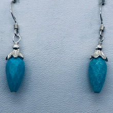 Load image into Gallery viewer, Charming Designer Natural Untreated Kingman Turquoise Earrings Sterling Silver - PremiumBead Alternate Image 7