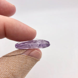 Natural Amethyst Faceted Lilac Triangle Focal Bead | 26x30x7.5mm | 1 Bead | 6656 - PremiumBead Alternate Image 9