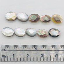 Load image into Gallery viewer, Phenomenal Faceted Tahitian Mother of Pearl Oval Beads | 8x6mm | 10 Beads |