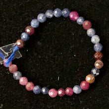 Load image into Gallery viewer, Sapphire Faceted Parcel Round | 2 mm | Blue/Red/Pink | 30 Beads |