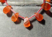 Load image into Gallery viewer, 2 Red Chalcedony Fancy Faceted Briolette Beads 005212 - PremiumBead Primary Image 1