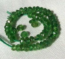 Load image into Gallery viewer, Genuine 5 Tsavorite Green Garnet Faceted Roundel 3mm Beads 000491B - PremiumBead Alternate Image 2