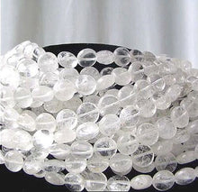 Load image into Gallery viewer, Sparkle Icy Quartz 12x6.5mm Coin Bead 8" Strand 008458 - PremiumBead Alternate Image 2