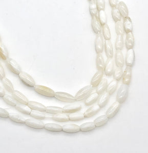White Onyx 12x5mm to 14x6mm Rice Bead Half-Strand - PremiumBead Alternate Image 6