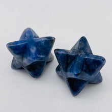 Load image into Gallery viewer, Kabbalah 2 Carved Sodalite Merkabah Star Beads 9288SD
