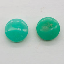 Load image into Gallery viewer, Radiant 2 Natural Chrysoprase Agate 12x5mm Coin Beads 9574A