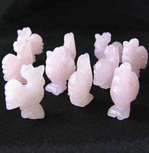 Load image into Gallery viewer, 2 Cute Carved Rose Quartz Rooster Beads - PremiumBead Alternate Image 2