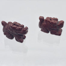Load image into Gallery viewer, 2 Brecciated Jasper Hand Carved Winged Dragon Beads | 22x13.5x8mm | Red - PremiumBead Primary Image 1