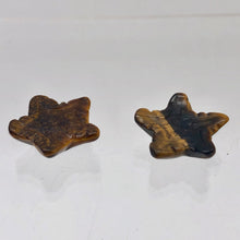 Load image into Gallery viewer, Hand Carved Tigereye Starfish Pendant Beads | 20.5x20.5x7mm | Gold - PremiumBead Alternate Image 2