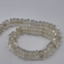 Load image into Gallery viewer, Quartz Crystal Polished Roundel Beads | 11x4mm | Clear | 10 Beads |